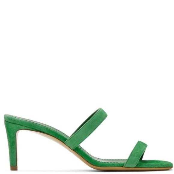 NWT Mansur Gavriel Fino Sandal in Green Size 39 - Picture 1 of 4